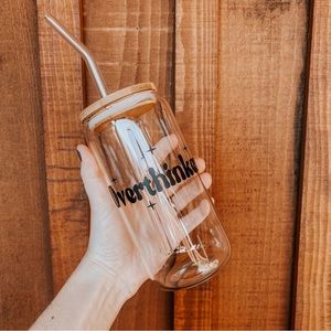 Overthinker Glass Tumbler